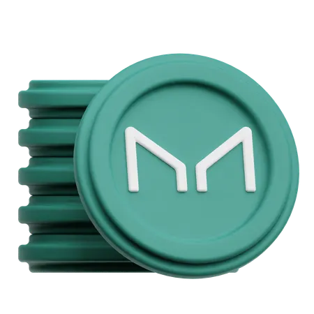 Maker Coin Coins  3D Icon