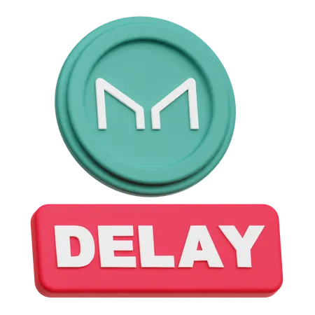 Maker Coin delay  3D Icon