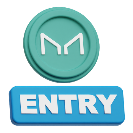 Maker Coin entry  3D Icon