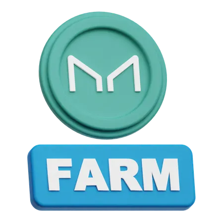 Maker Coin farm  3D Icon