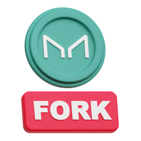 Maker Coin fork  3D Icon