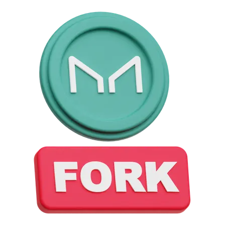 Maker Coin fork  3D Icon