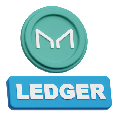 Maker Coin ledger  3D Icon