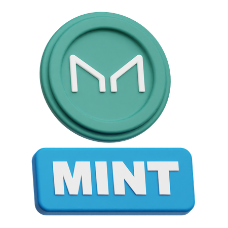 Maker Coin Mint  3D Icon