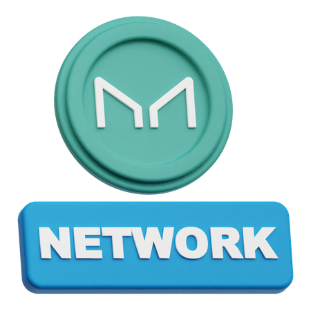 Maker Coin network  3D Icon