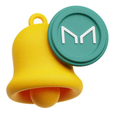 Maker Coin Notification  3D Icon