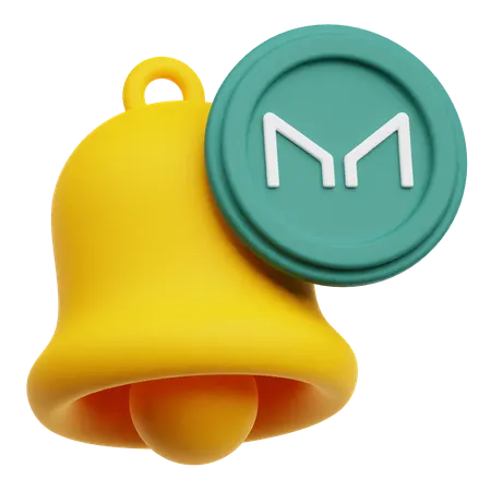 Maker Coin Notification  3D Icon