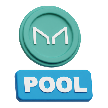 Maker Coin pool  3D Icon