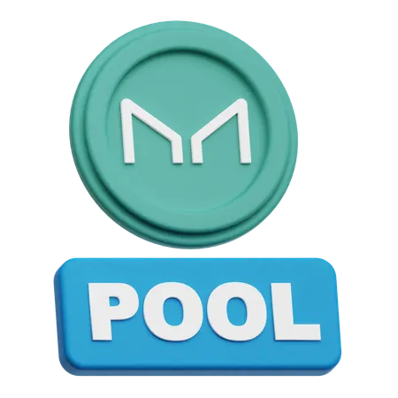 Maker Coin pool  3D Icon