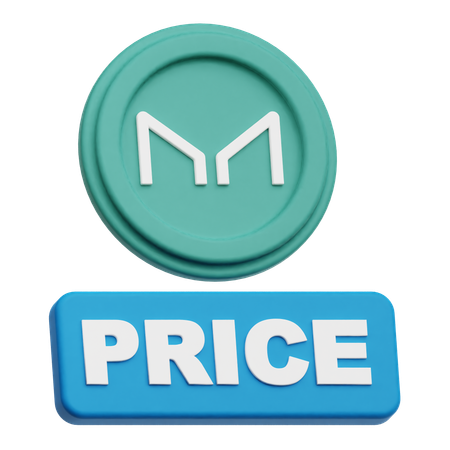 Maker Coin price  3D Icon