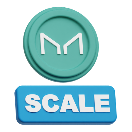 Maker Coin scale  3D Icon