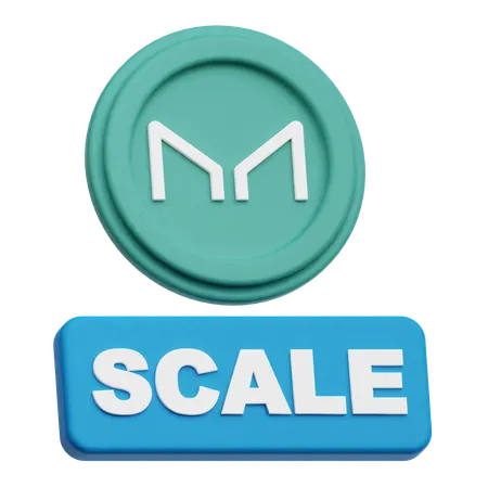 Maker Coin scale  3D Icon