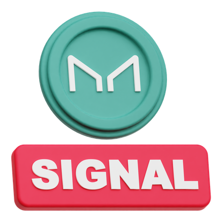 Maker Coin signal  3D Icon