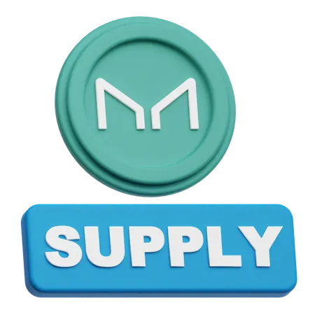 Maker Coin supply  3D Icon