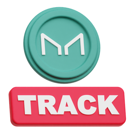 Maker Coin track  3D Icon