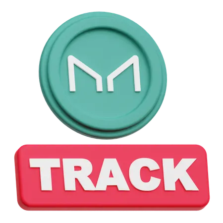 Maker Coin track  3D Icon