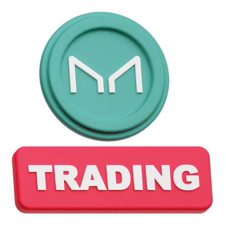 Maker Coin trading  3D Icon