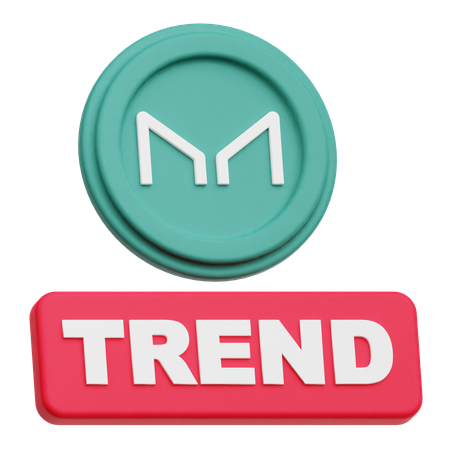 Maker Coin trend  3D Icon