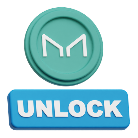 Maker Coin unlock  3D Icon
