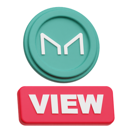 Maker Coin view  3D Icon