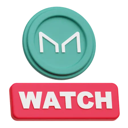 Maker Coin watch  3D Icon