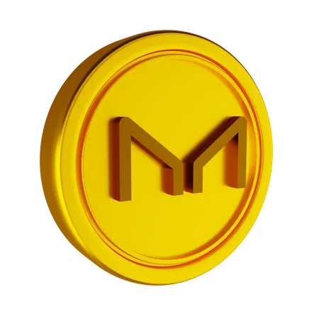 Maker Crypto Coin  3D Icon
