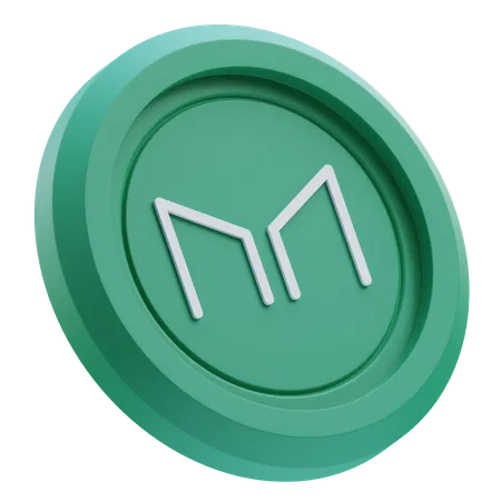 Maker Cryptocurrency  3D Icon