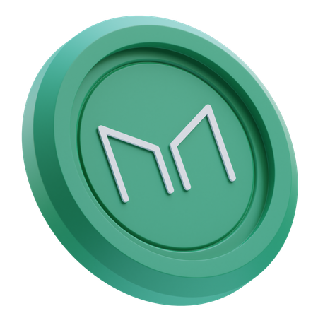 Maker Cryptocurrency  3D Icon