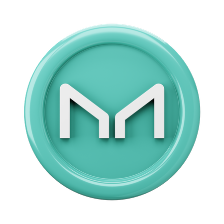 Maker MKR Coin  3D Icon