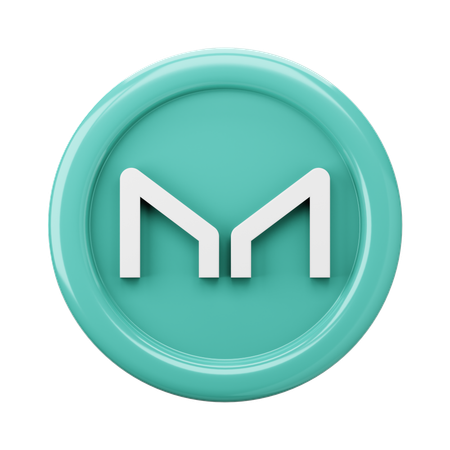 Maker MKR Coin  3D Icon