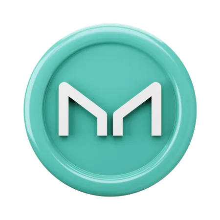 Maker MKR Coin  3D Icon