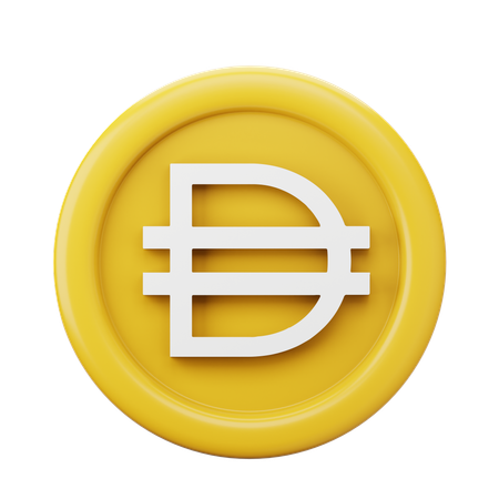 MakerDao Dai Coin  3D Icon