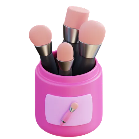 3 D Illustration Makeup Brush 3D Icon