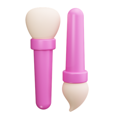 Makeup Brush  3D Icon