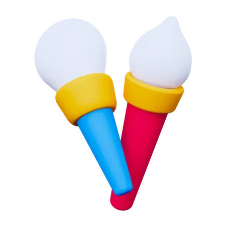 Makeup Brush  3D Icon