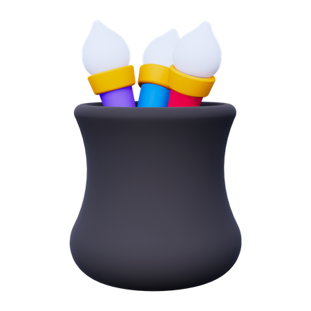 Makeup Brush  3D Icon