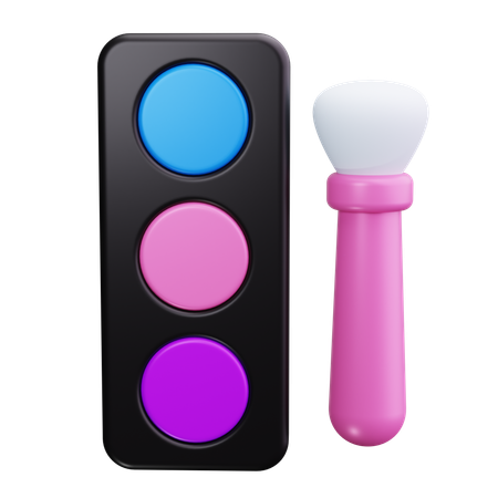 Makeup Brush  3D Icon