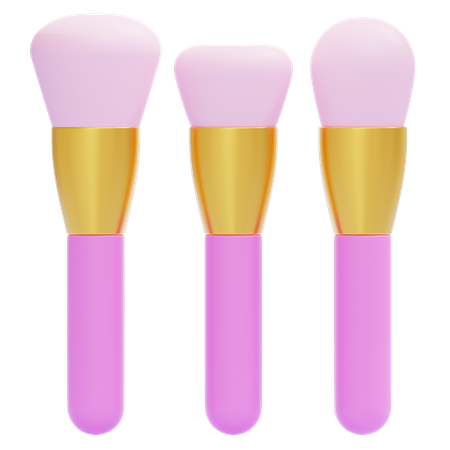 Makeup brush  3D Icon