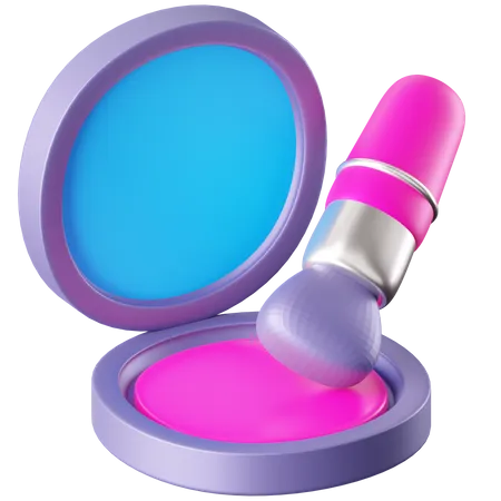 Makeup Brush  3D Icon