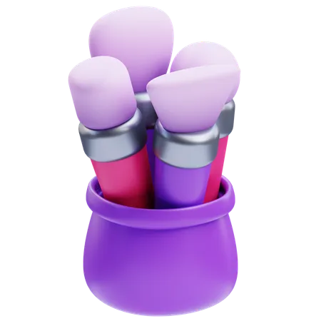 Makeup Brush  3D Icon