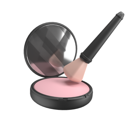 Makeup Brush 3D Illustration