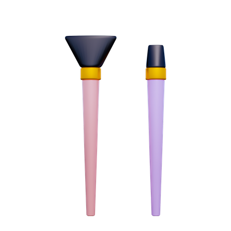 Makeup Brush 3D Icon