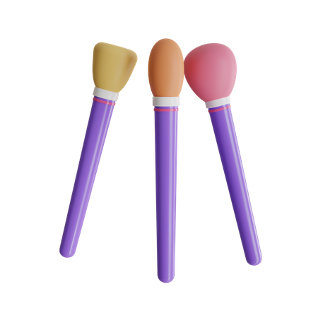 Makeup Brushes  3D Icon