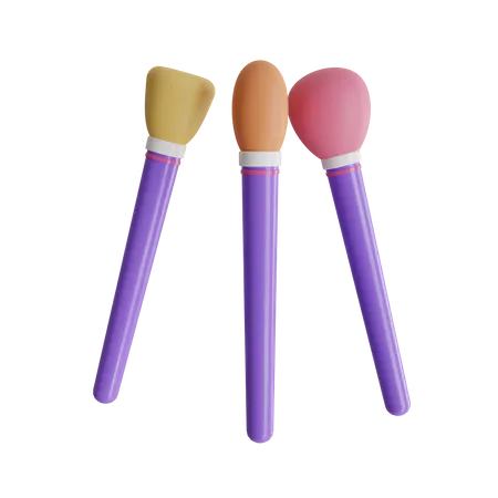 Makeup Brushes  3D Icon