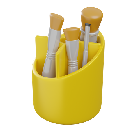 Makeup Brushes  3D Icon