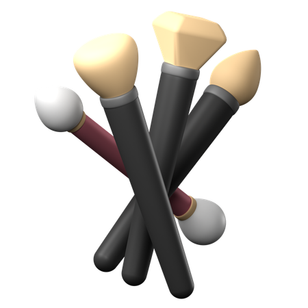 Makeup Brushes  3D Icon