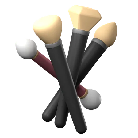 Makeup Brushes  3D Icon