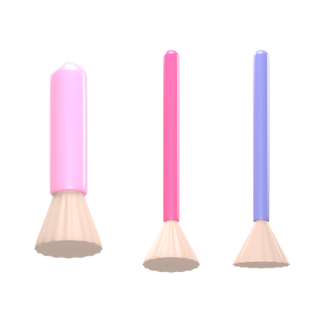 Makeup Brushes  3D Icon