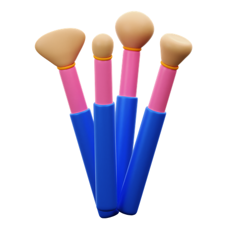 Makeup Bürsten  3D Icon