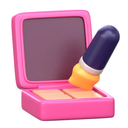 Makeup Palette 3 D Skincare Icon 3D Icon